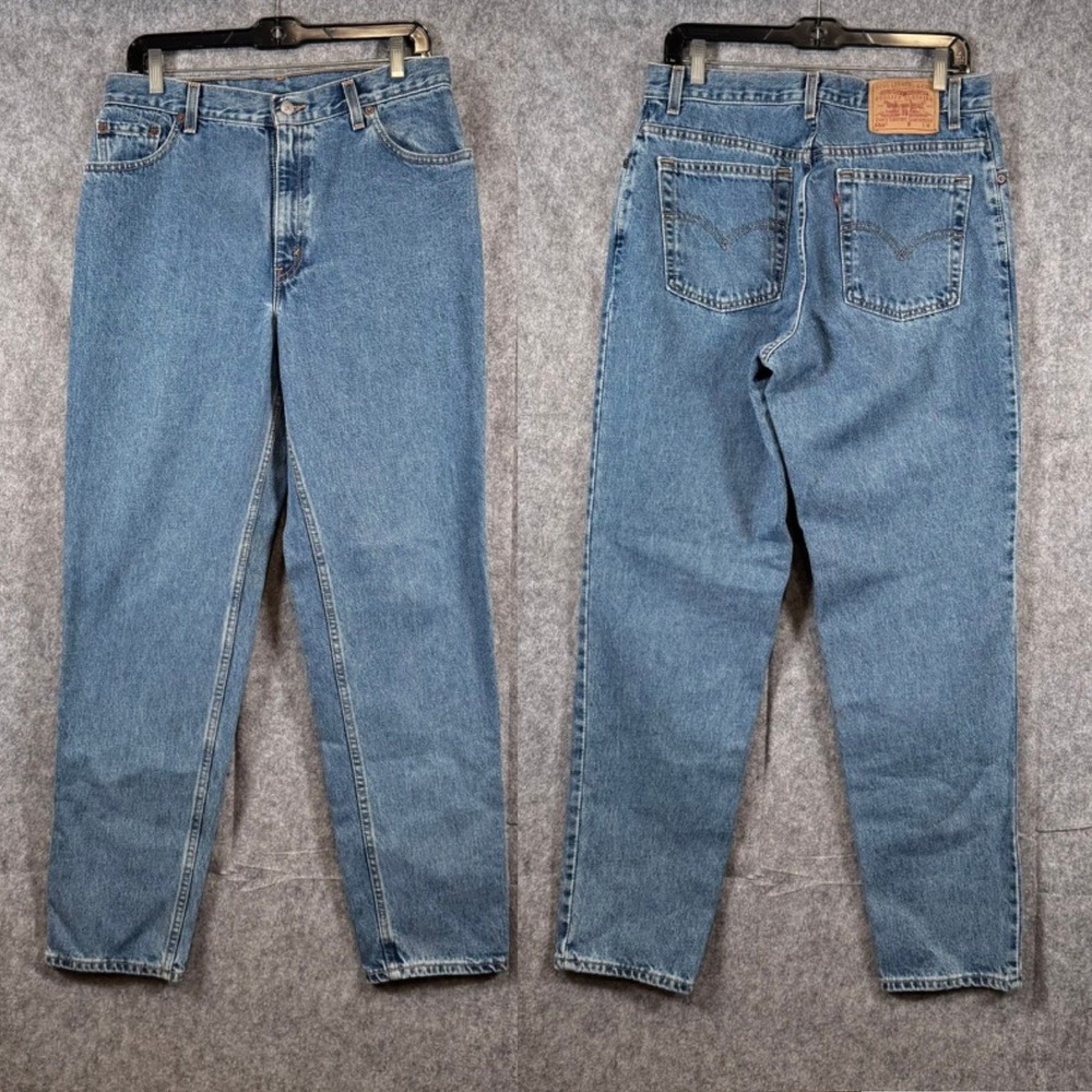 Vintage Y2K LEVIS 550 Jeans Womens 12M Relaxed Fit Tapered Leg High Waist Mom
